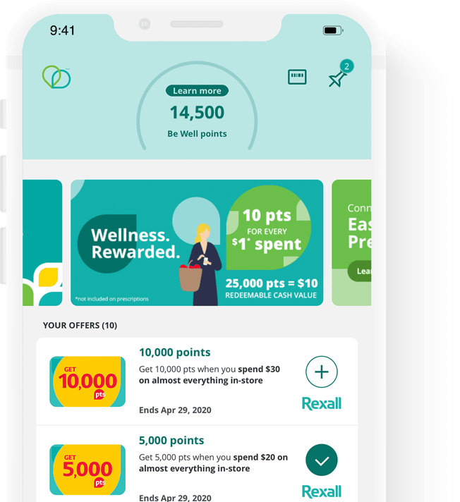 Be Well App screen